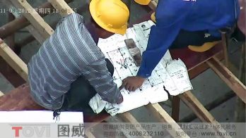 100萬像素-建筑工地塔吊安裝高清高速球超清監控建筑作業